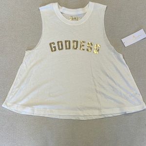 Spiritual gangster goddess crop tank